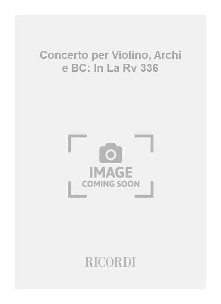Concerti Per Vl., Archi E B.C.: